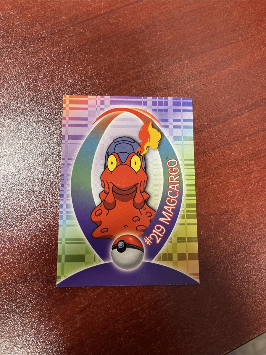 Pokemon Topps Magcargo Non Holo Sticker TV Animation Edition