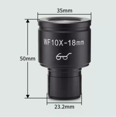 WF10X/ 18mm High Eyepiont Wide Anglef biological microscope 23.2mm with scale