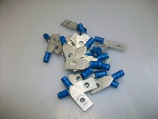 PACK OF 25 MIL SPEC 16-14 AWG  BLUE  INSULATED TERMIMNAL LUGS 