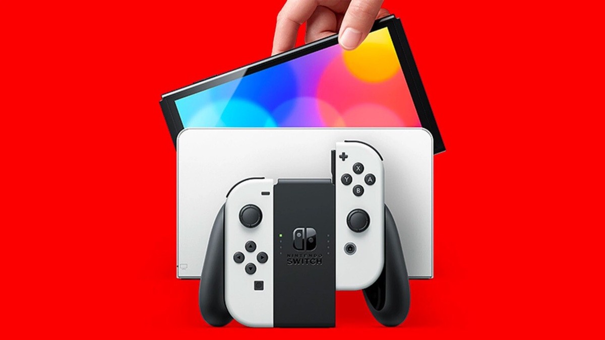 Nintendo Switch OLED Model HEG-001 Handheld Console - 64GB - White