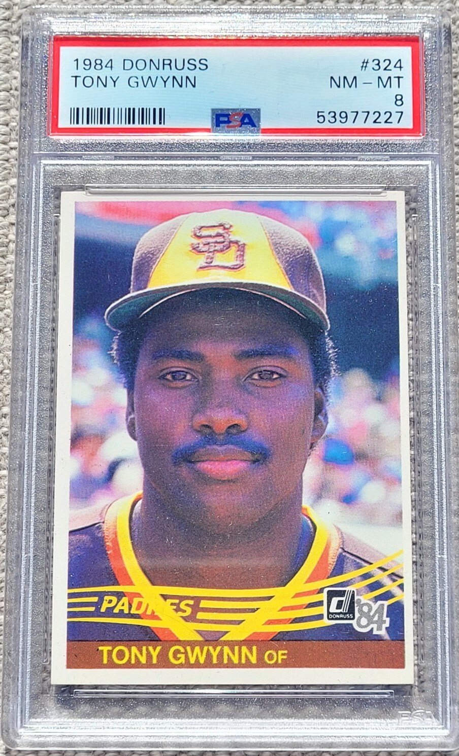 1984 Donruss -- TONY GWYNN -- #324 -- PSA 8 !!