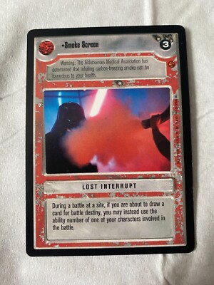 Decipher Star Wars CCG Cloud City SMOKE SCREEN Card NM