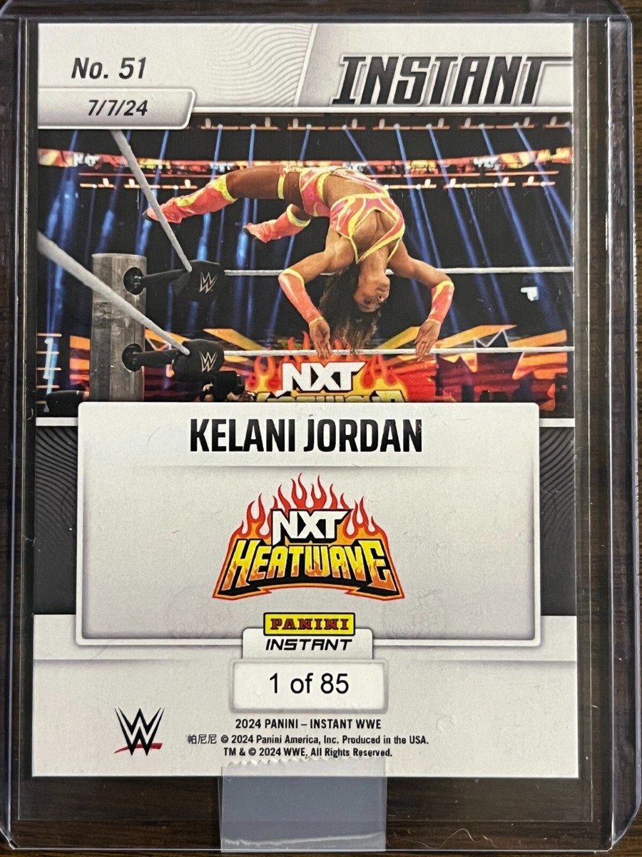 2024 Panini Instant WWE #51 Kelani Jordan RC (Sol Ruca) NXT