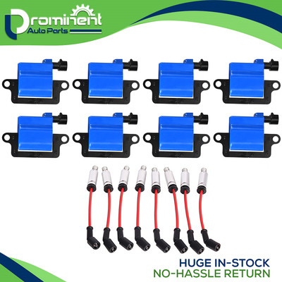 Spark Plug Wires Set Of 8 8-Pack Ignition Coil & Spark Plug Wire Set For GM Trucks & SUVs - V8 4.8L 5.3L 6.0L 8.1L Cadillac Escalade Ignition Coils - Foto 8