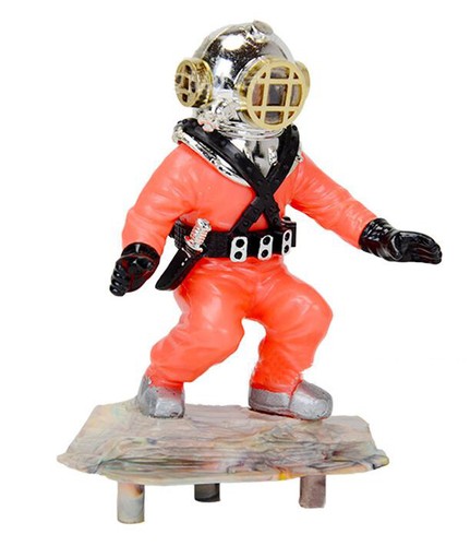 Deep sea diver Air Driven Ornament Fish Tank Decor Aquarium Decoration - Picture 9 of 12