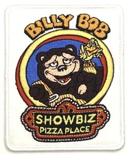 Billy Bob Showbiz Pizza Place Chuck E Cheese Iron Sew Patch Vintage Style Retro