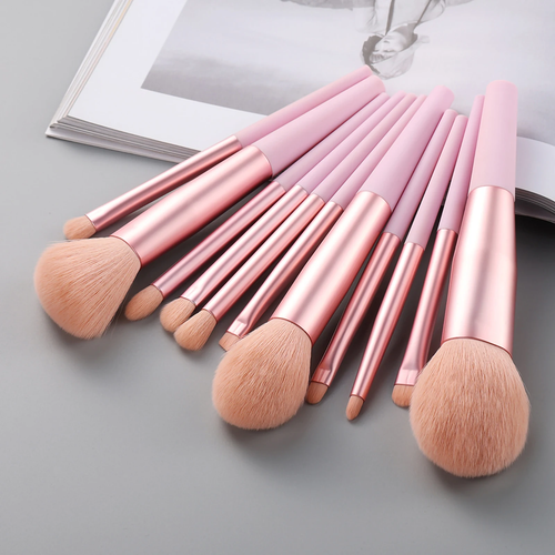 11-teiliges hochwertiges weiches Kunstfell Make-up Pinsel Set für Anfänger / Fortgeschrittene - Bild 5 von 14
