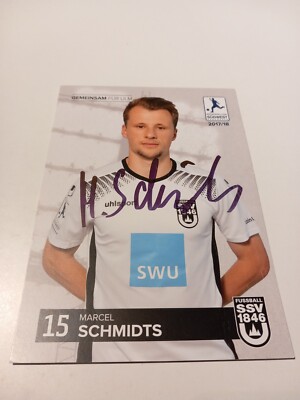 Signed postcard Marcel Schmidts SSV Ulm new 