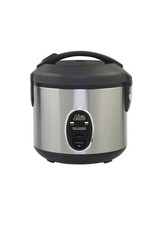 SOLIS 978.08 Rice Cooker Compact Reiskocher (350 Watt, Edelstahl/Schwarz)