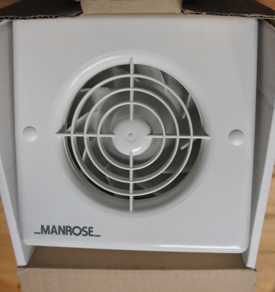 New Manrose CF100P Centrifugal Extractor Fan 100 mm / 4 Inch with Pullcord