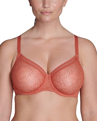 Simone Perele Comete Molded Full Cup Texas Pink Lace Bra $120 34B