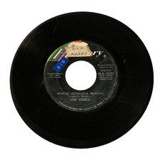 Don Gibson 45 RPM Vinyl Record - Woman (Sensuous Woman) / If You Want Me To I'll