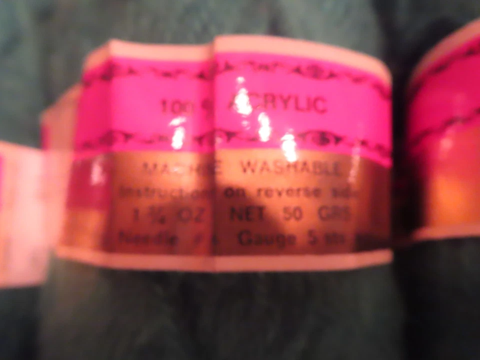 De Colección Unger Esponjoso 100% Acrílico Hilo Tono VERDE 4 Madejas Francia Foto 2 de 4