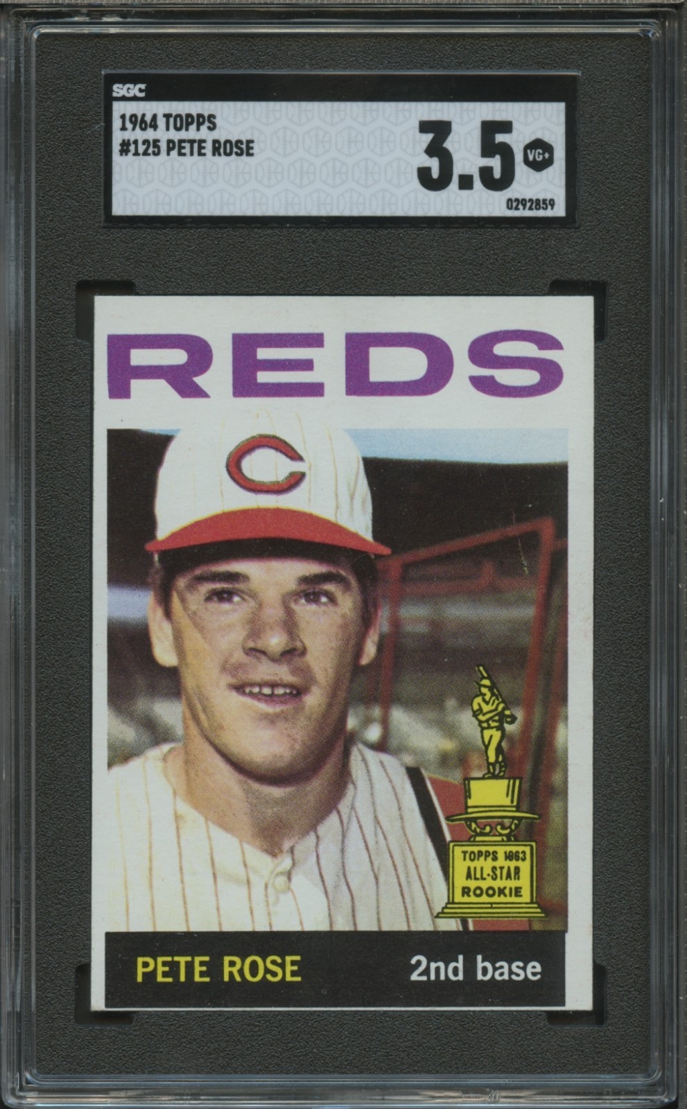 1964 Topps #125 Pete Rose SGC 3.5