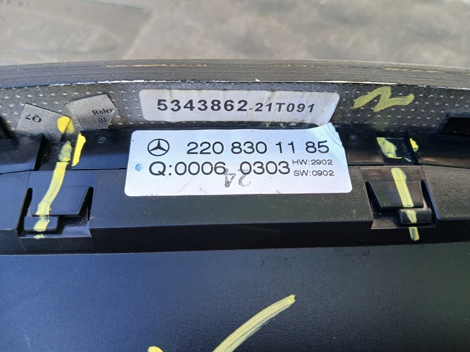 2003-2006 MERCEDES BENZ W220 W215 S55 S500 CL55 CL500 AC HEAT CLIMATE CONTROL - Image 4 of 4