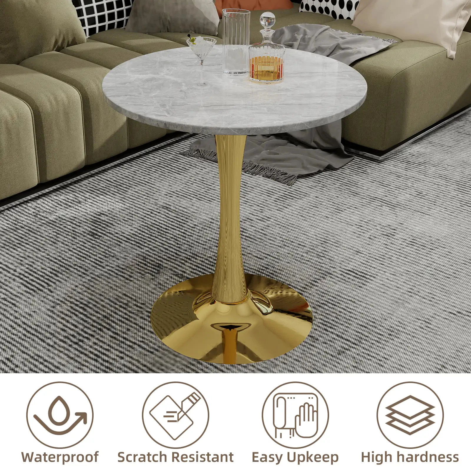 gold coffee table