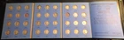 1946 - 1959 Washington Quarter Partial Set In Whitman Album 34 Coins  90% Silver