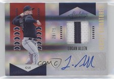 2020 Panini Absolute Jersey Signatures Red 29/75 Logan Allen #AJS-LA Auto e6p