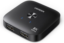 UGREEN HDMI Switch 8K 60Hz 2 In 1 Out 4K 240Hz Umschalter f&uuml;r PS5 PC Monitor
