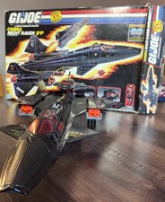 Vintage Hasbro 1986 GI Joe Cobra Night Raven S3P W Box Used SEE PHOTOS