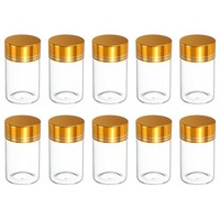 10 StüCk Mini-Glasflaschen Mit Deckel, 20Ml Klare Kleine GläSer FüR Diy
