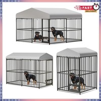 Large Heavy Duty Dog Cage with Waterproof Large Outdoor Dog Kennel Locks 3 Size 5