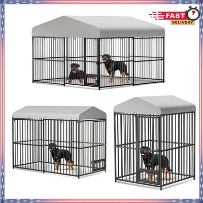 #ad #ad Large Heavy Duty Dog Cage with Waterproof Large Outdoor Dog Kennel Locks 3 Size $240.16
