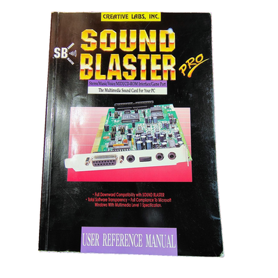 #ad Vintage Creative Labs Sound Blaster Pro User Reference Manual 1992 SBP 0002 $49.99