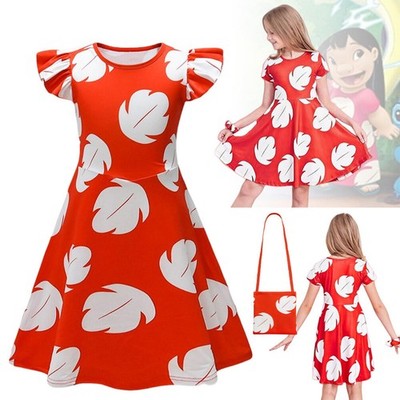 Mädchen Stitch Kleid Cosplay Kostüm Anime Lilo Geburtstagsfeier Fancy Up Kleid
