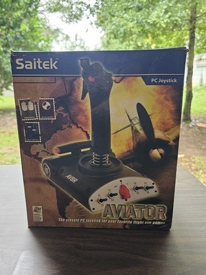 Saitek AV8R-01 USB Joystick PC Flight Sim JoyStick Aviator. New in Box