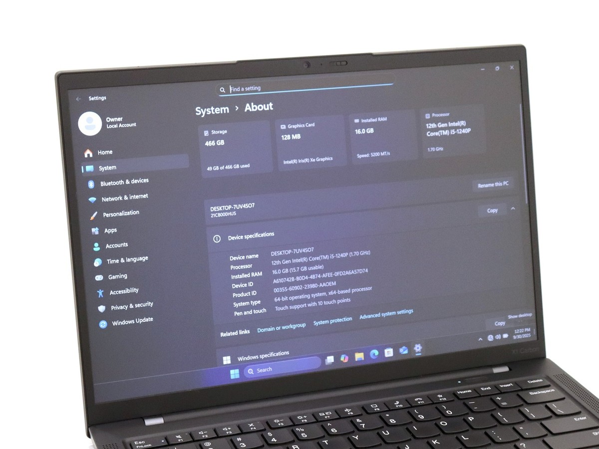 Lenovo ThinkPad X1 Carbon Gen 10 14.0