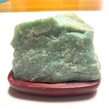 Suiseki Bonsai Roca Verde EE. UU. Piedra Natural Bonsai Piedra Ornamental con Base