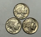1913 TYPE 1 BU BUFFALO NICKEL LOT / 3 COINS