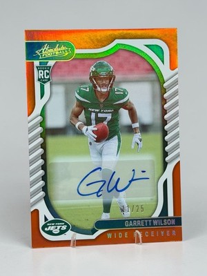2022 Panini Absolute - Rookies Garrett Wilson #106 Orange Spectrum Signatures...