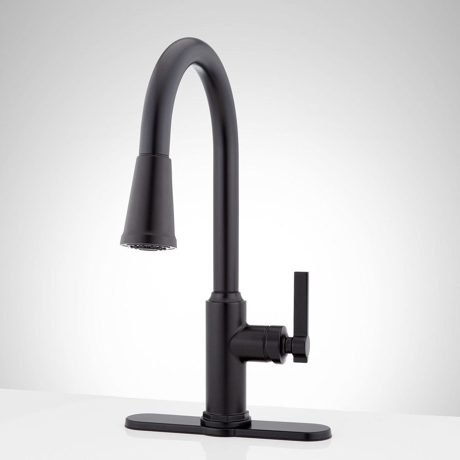 Signature Hardware Greyfield Single Hole Pull Down Kitchen Faucet Brushed Gold 87290₽