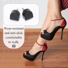 10 Pairs High Heel Shoes Replacement Tips Shoe Repair Stiletto Caps Heel Prot...