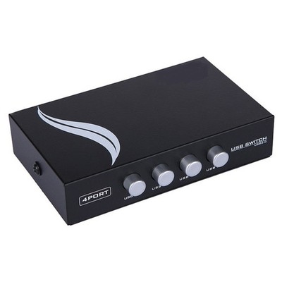 USB 2.0 Switcher Selector Box 4 Ports Hub Sharing Switch Adapter for PC
