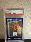 2024 PANINI DONRUSS OPTIC BLUE HYPER #248 JAYDEN DANIELS ROOKIE RC PSA 10