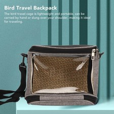 Bird Carrier Bag Transparent Portable Lightweight Breathable Travel Cage