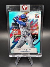 2025 Topps Pristine ADOLIS GARCIA Encased Aqua Refractor /199 #231 Rangers