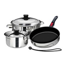 MAGMA A10-363-2-IND NESTING 7-PIECE INDUCTION COMPATIBLE COOKWARE - STAINLESS