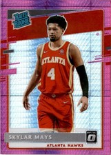 2020-21 Donruss Optic #196 Skylar Mays Hyper Pink Atlanta Hawks