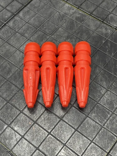 1986 Coleco Starcom Starmax Bomber Original Set Of 4 Bombs Parts Lot