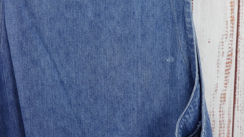 Faded Glory общий джинсовой ткани платье фермы женщин 20 W синий винтажный 90-х - Изображение 4 из 4
