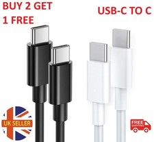 1m USB-C to USB-C FAST CHARGE TYPE C CHARGING DATA SYNC CABLE UK