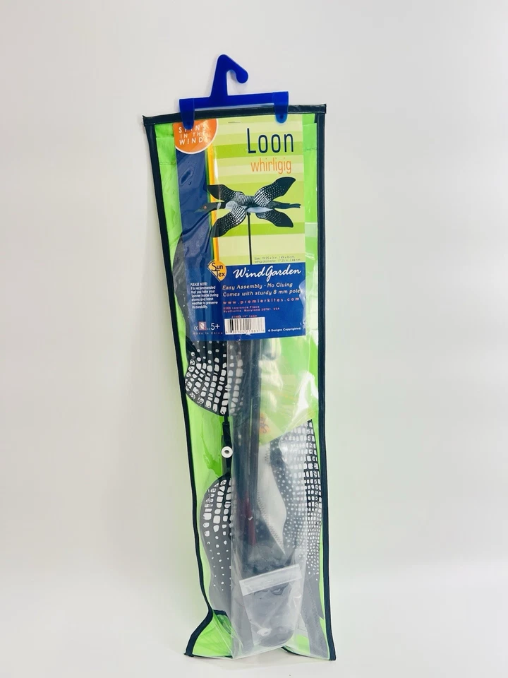28" LOON WhirliGig Wind Spinner Garden Stake de Premier Kites & Designs Foto 3 de 4