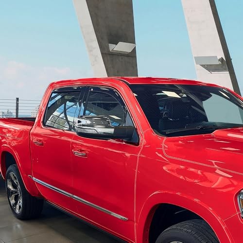 Protectores de lluvia extra duraderos en canal para camionetas Dodge para RAM 19-25 doble cabina - Imagen 7 de 7