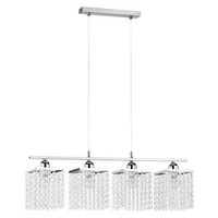Chrom Glamour Moderne HäNgelampe Pendelleuchte 4X60W/E27 66,5X88 [Cm]