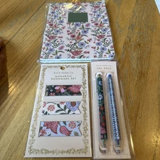 NWT Rifle Paper Co Notebook/ Pen / Bookmark Set 