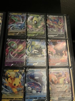 Pokémon TCG SWSH286 V VMAX EX Mixed Lot Pikachu Charizard Kyogre Celebi Zoroark